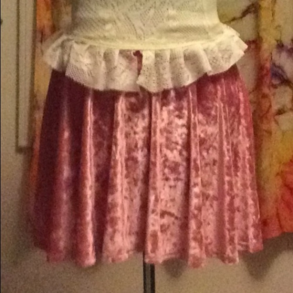 Velvet circle skirt